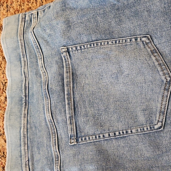Terra & Sky Jeggings High Rise Skinny Pants Denim Light Blue 4X 28W-30W Plus - Picture 8 of 9
